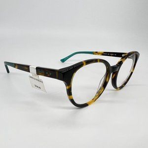 Candies CA0150 052 Eyeglass Frames Round Cat Eye Blue Brown Tortoise 49-18-140